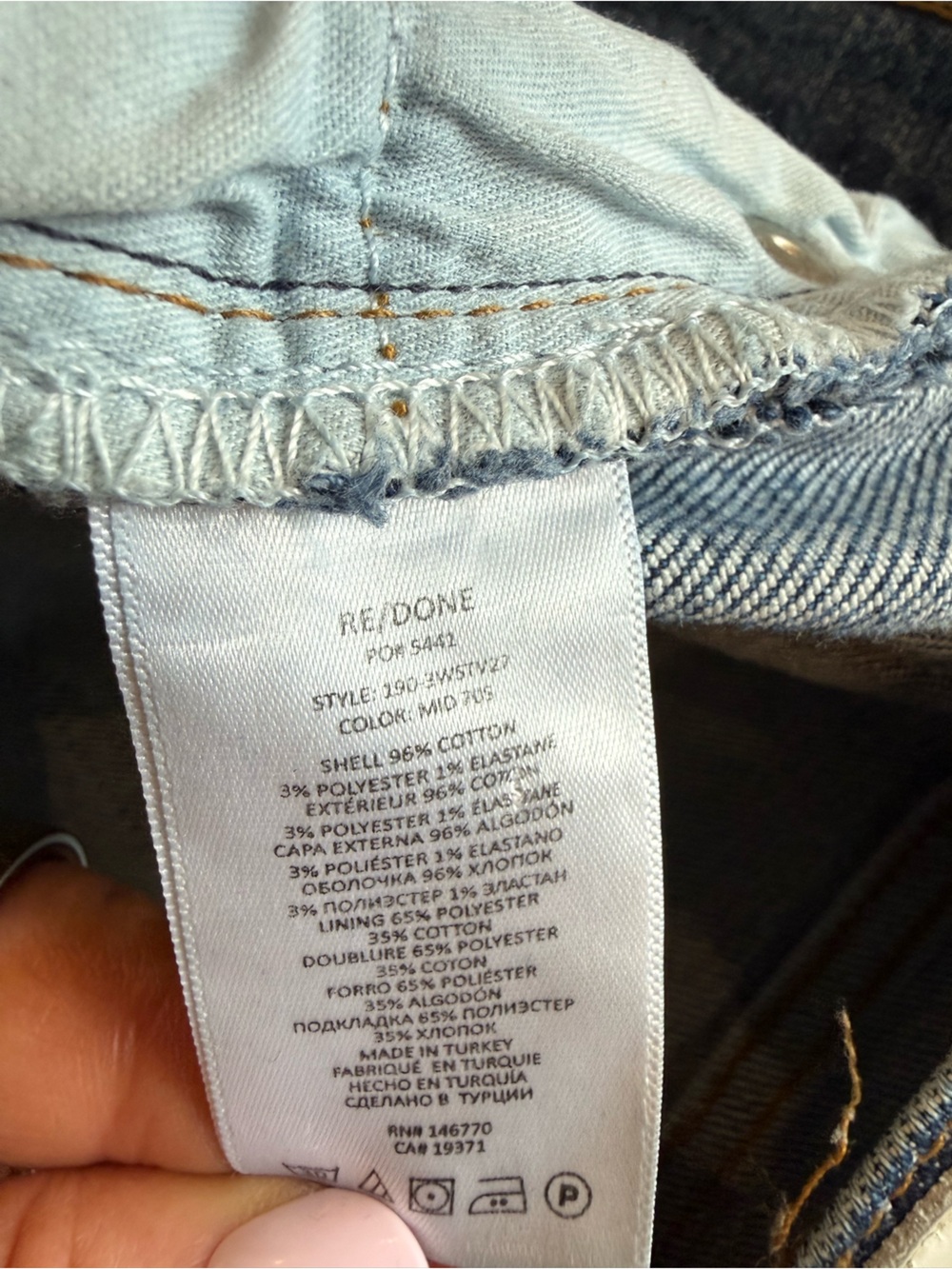 Re/Done 70’s Stove Pipe Vintage-Inspired Jeans - Picture 5 of 9